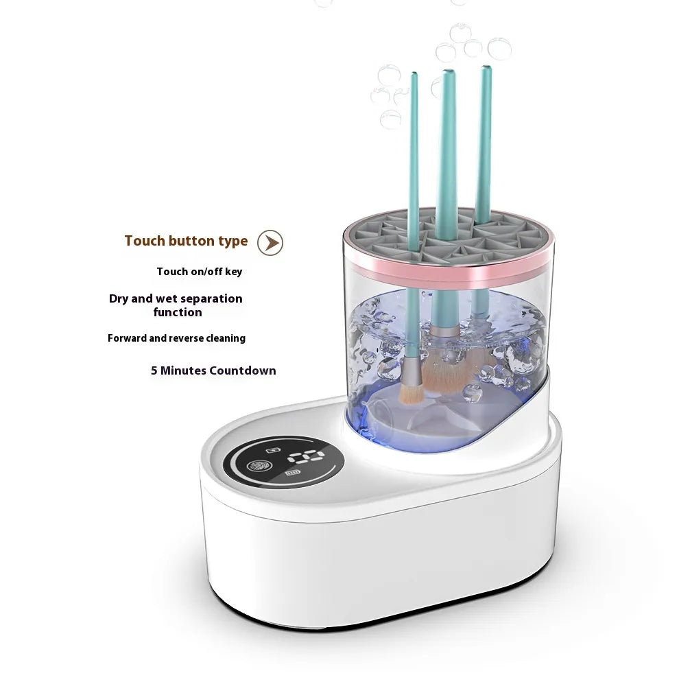 Electric Makeup Brush Cleaner Rechargeable Makeup Brushes Cleaning Tool Automatic Makeup Brush Cleaning Stand Device